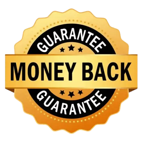 Flush Factor Plus Money Back Guarantee Badge